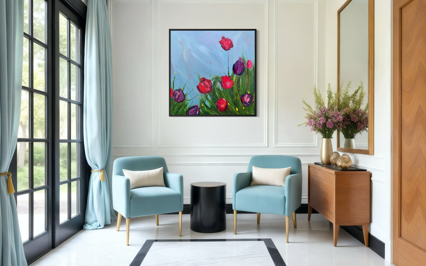 Spring Release II - Original Contemporary Floral Painting