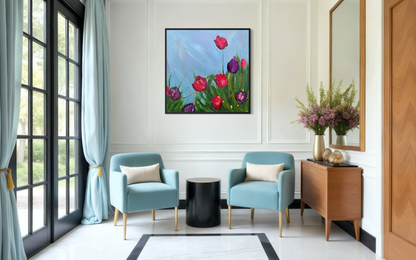 Spring Release II - Original Contemporary Floral Painting