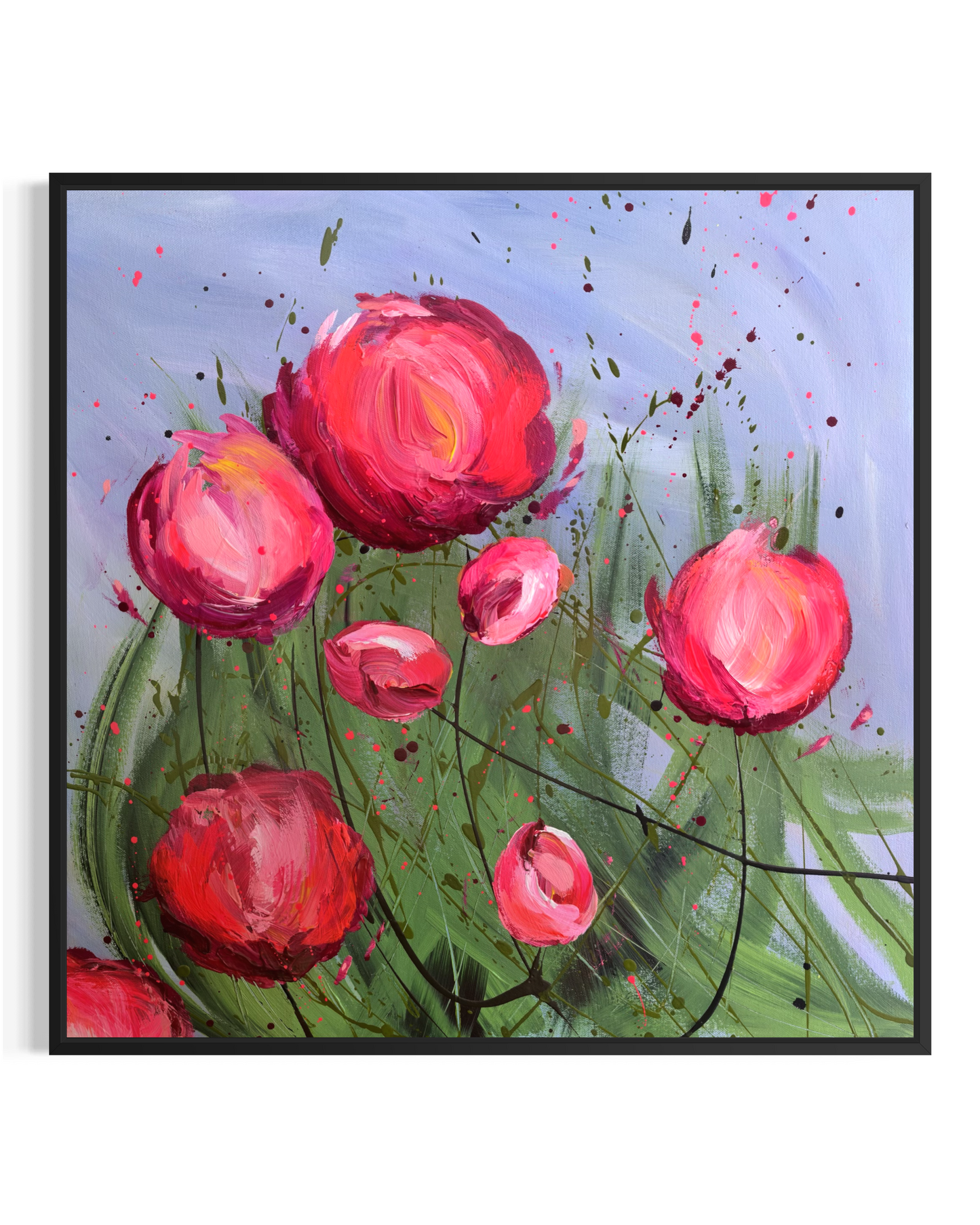 Blush Dance - Original Pink Floral Painting