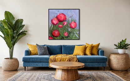 Blush Dance - Original Pink Floral Painting