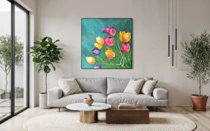 Carnival of Tulips - Canvas Print 