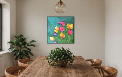 Carnival of Tulips - Canvas Print 