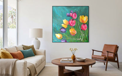 Carnival of Tulips - Canvas Print 