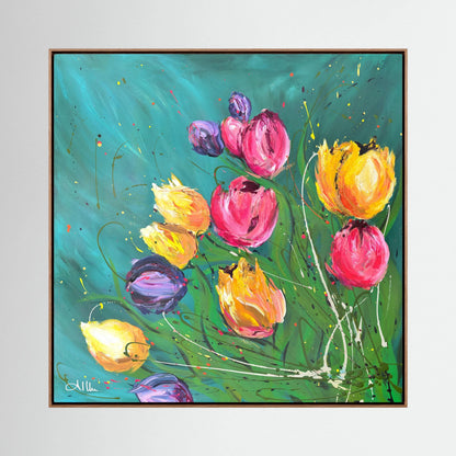Carnival of Tulips - Canvas Print 
