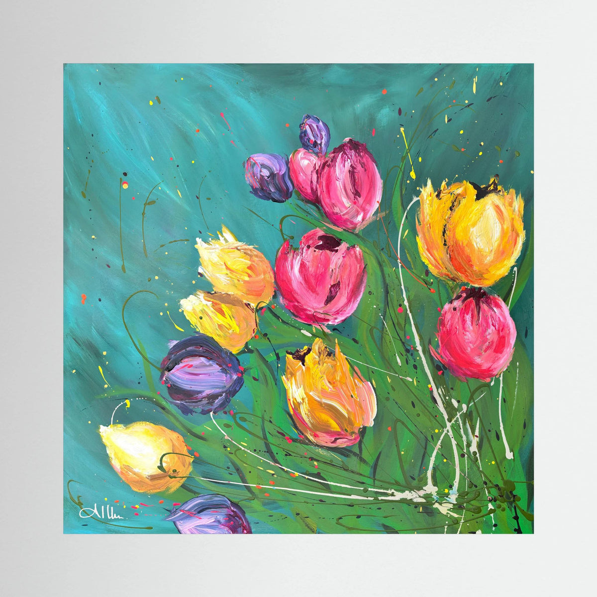 Carnival of Tulips - Canvas Print 