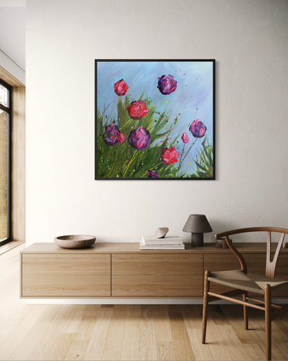 Spring Release - Original Contemporary Floral Painting